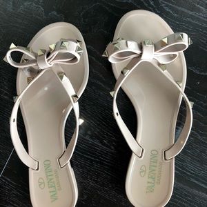 Valentino flip flops studded